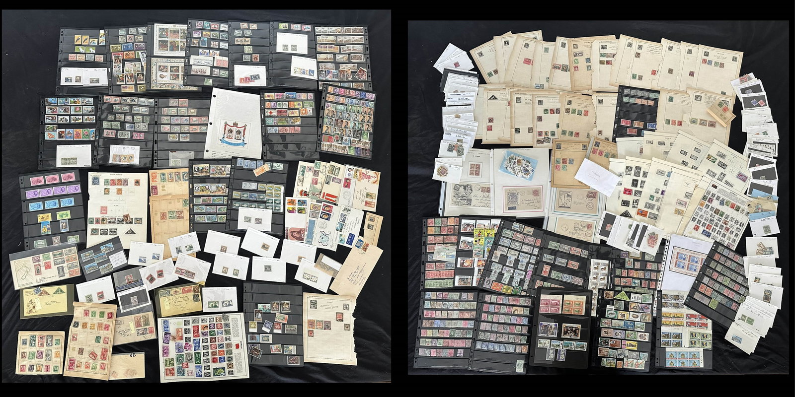 British Commonwealth A-Z Countries 1902 to 1990's a MH/MNH and used accumulation on leaves and in (1 of 10)