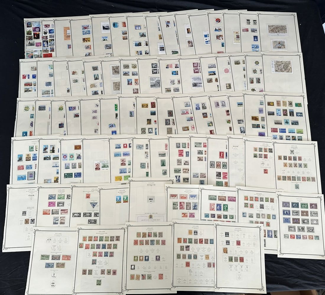 Iceland 1873-2012 #11/2000's Stamp Collection Mint and Used. (1 of 7)