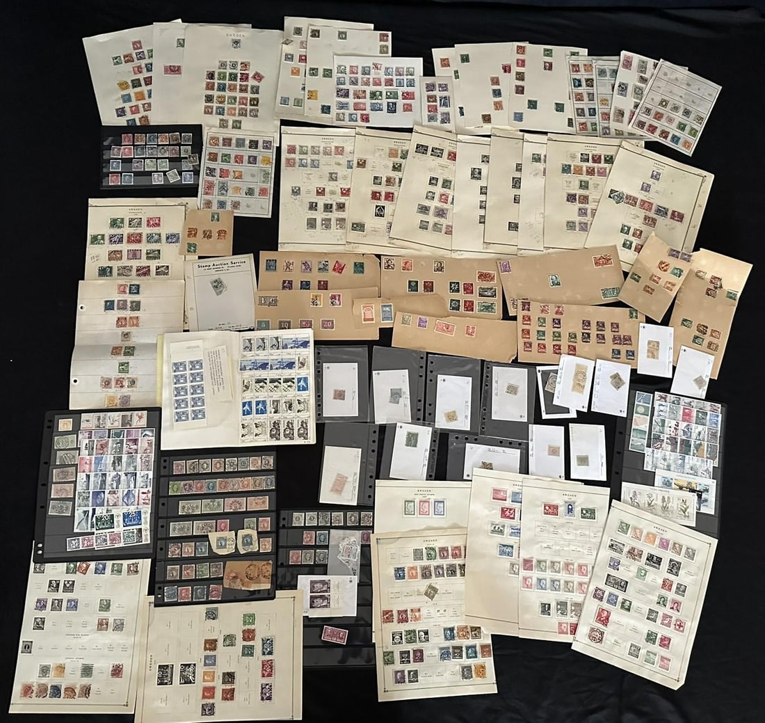 Sweden 1885 to 1990, #39 / # 1849, a mainly used accumulation, with later MNH issues and officials (1 of 7)