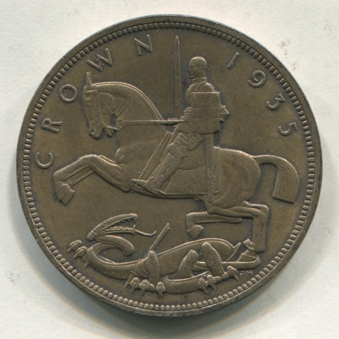 Great Britain 1935 George V Silver Crown A.U. (1 of 2)