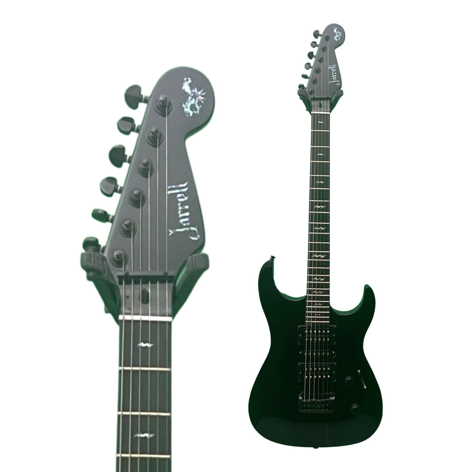 Jarrell "Full Black" JJPRC Electric Guitar (1 of 8)