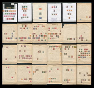 Straits settlements 1883 - 1945, a mainly used accumulation on leaves, Scott value $431, appears: Straits settlements 1883 - 1945, a mainly used accumulation on leaves, Scott value $431, appears f-vf