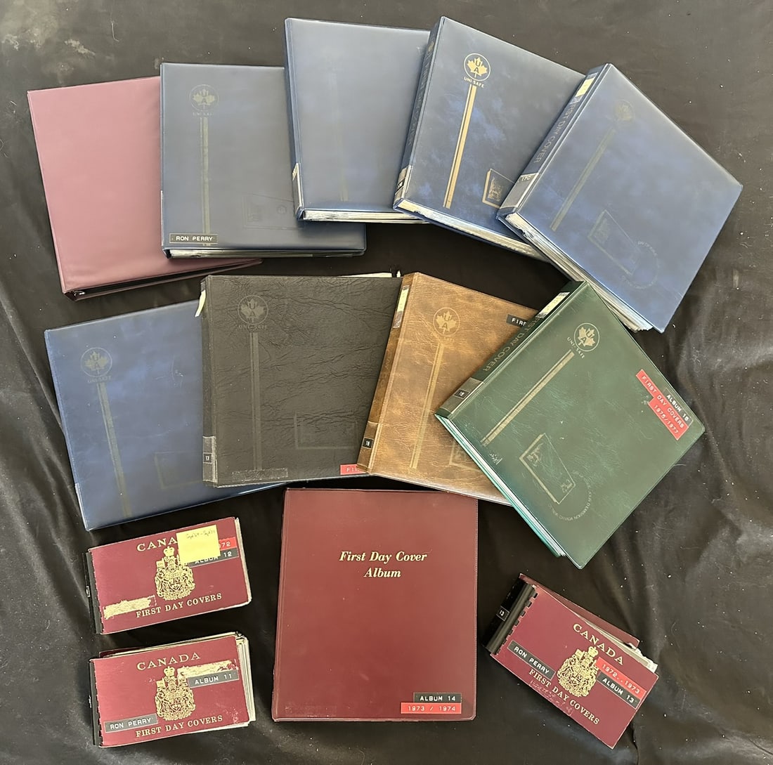 Canada 1960's to 2004, accumulation of over 1700 mostly FDC's, in albums contained in two cartons,: Canada 1960's to 2004, accumulation of over 1700 mostly FDC's, in albums contained in two cartons, with CPC cachets, with singles, blocks and plate blocks and a few souvenir sheets to $5 value, many c