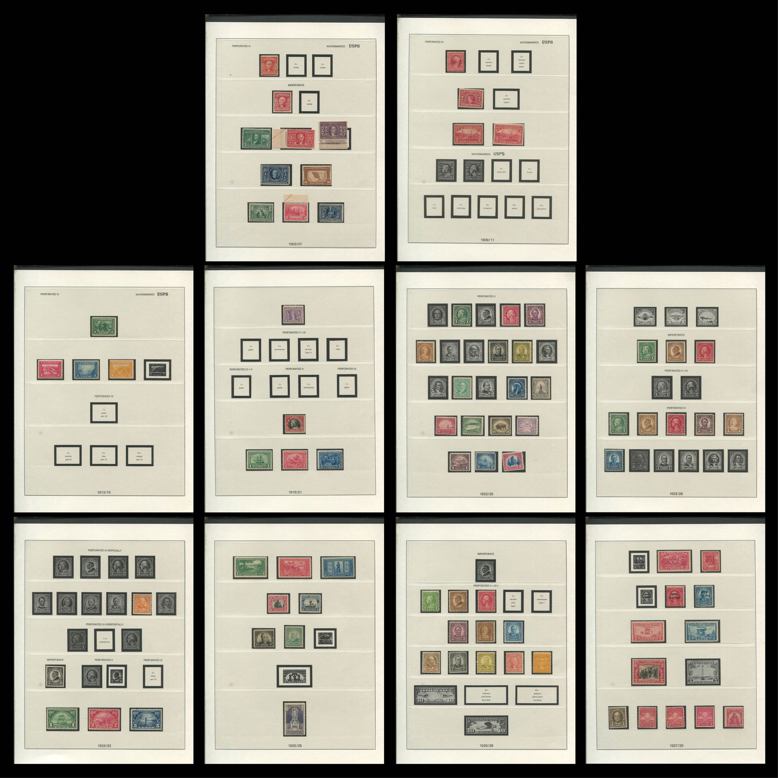 USA 1903-1929 #319/#657 Mint/MNH (1 of 10)