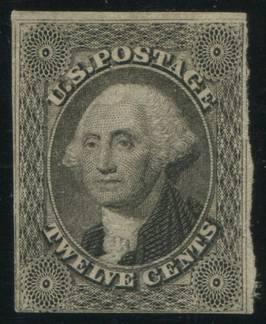USA 1851 #17 12c Grey Black VG-F Unused NG (1 of 2)
