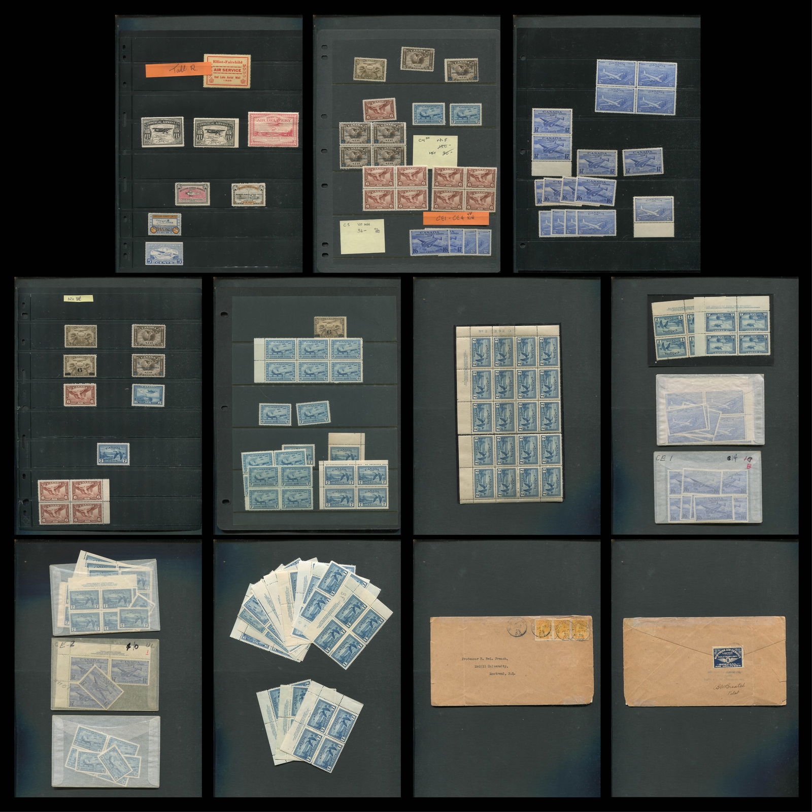 Canada Air Mail, Special Delivery Air Mail, Private Commercial Airlines (1 of 10)