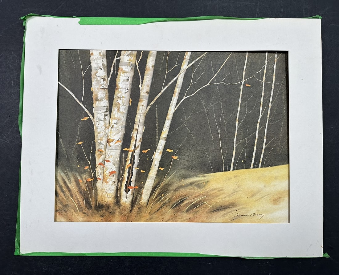 James Bessey, Untitled (Birches in Fall), Original (1 of 2)