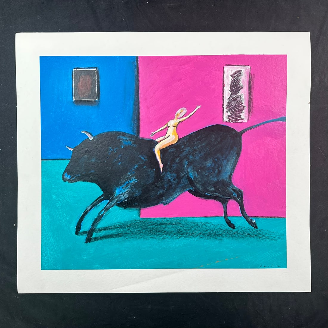 Jerzy Kolacz, Untitled, "Bull Ride II" Original (1 of 1)
