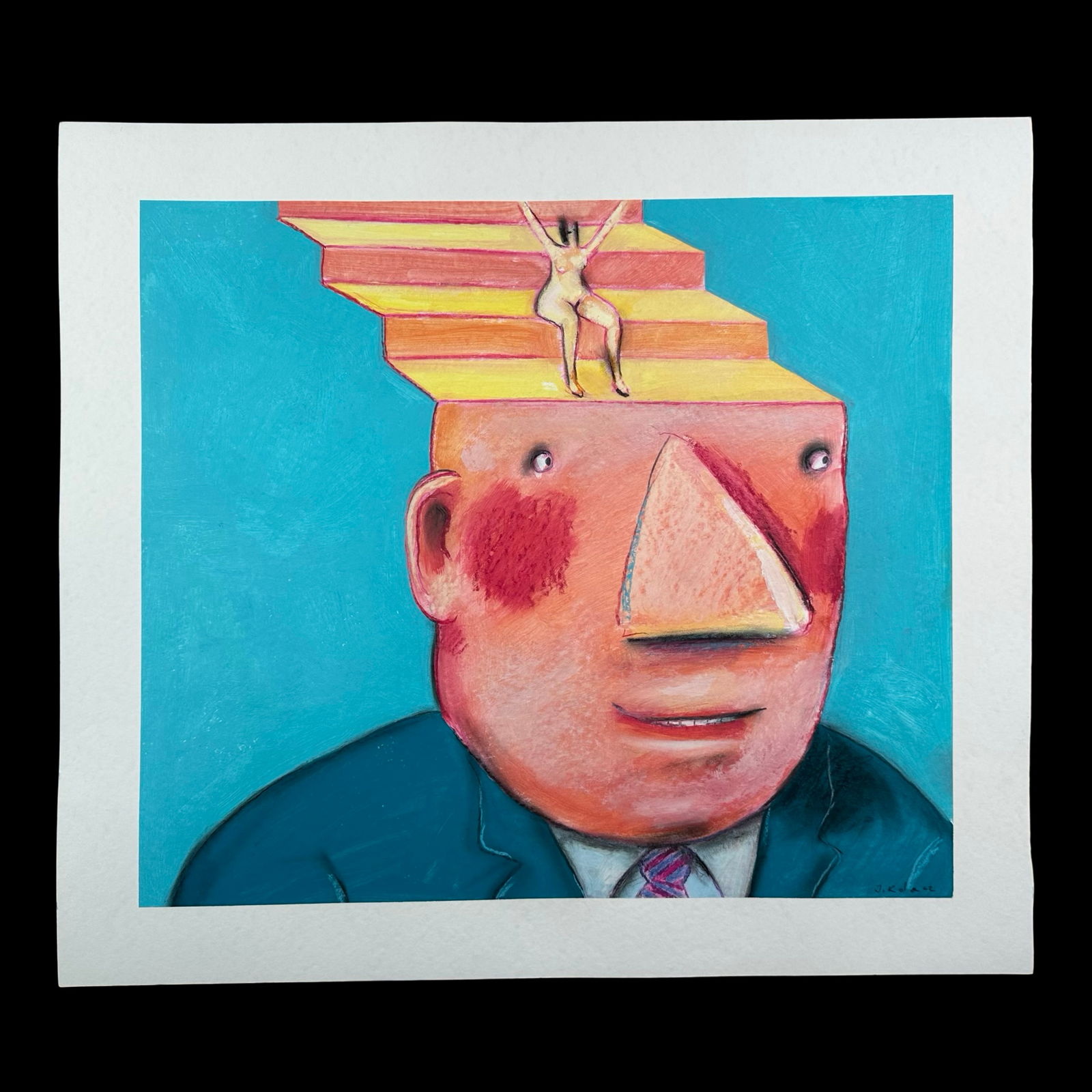 Jerzy Kolacz, Untitled, "Stairhead" Original (1 of 1)