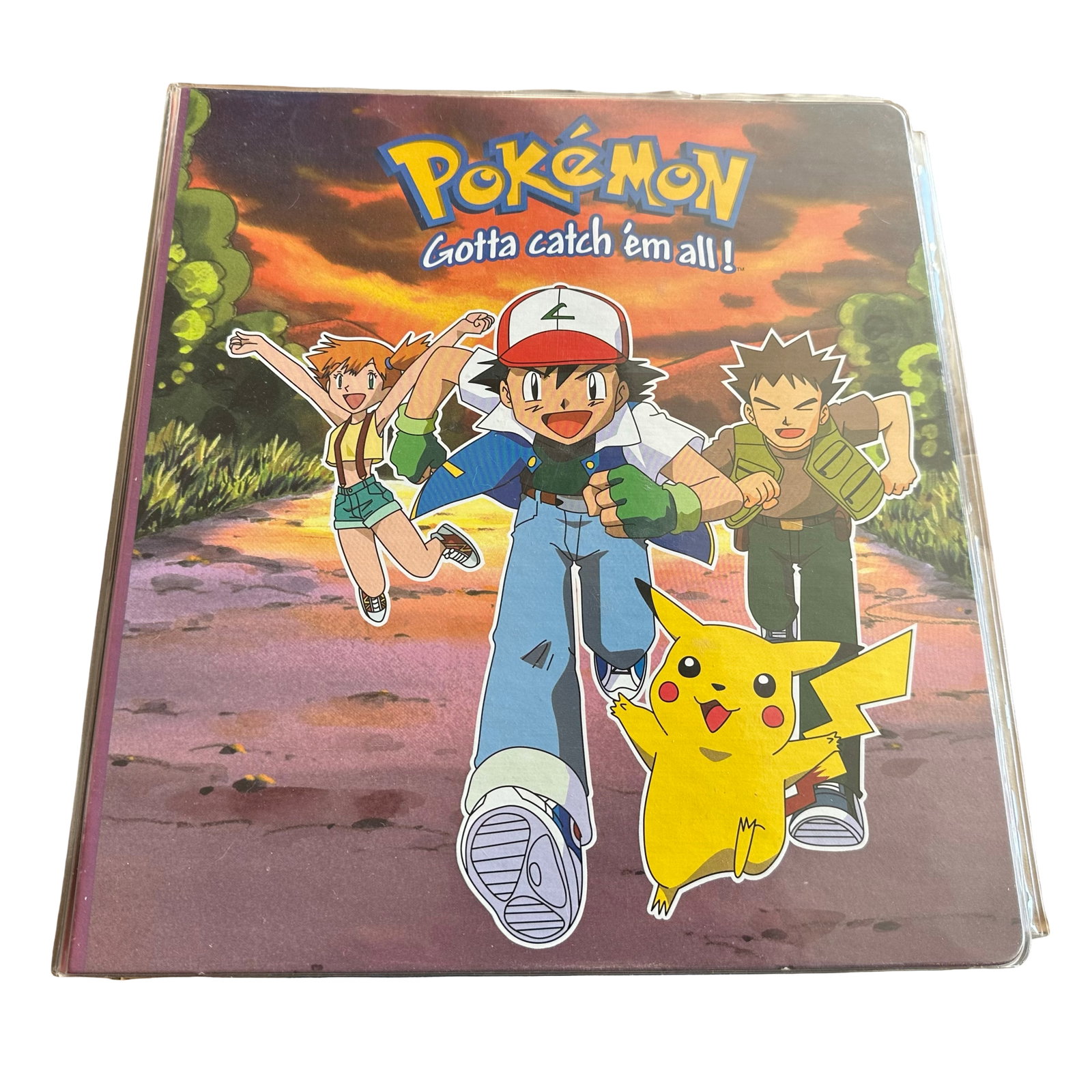 Vintage Pokémon Base Set & Promo Holographic Card Collection (Binder & Magazines): This auction lot features a highly desirable vintage Pokémon card collection housed in a classic official Pokémon 3-ring binder. The set includes a broad assortment of Base Set, Base Set 2, Jungle, 