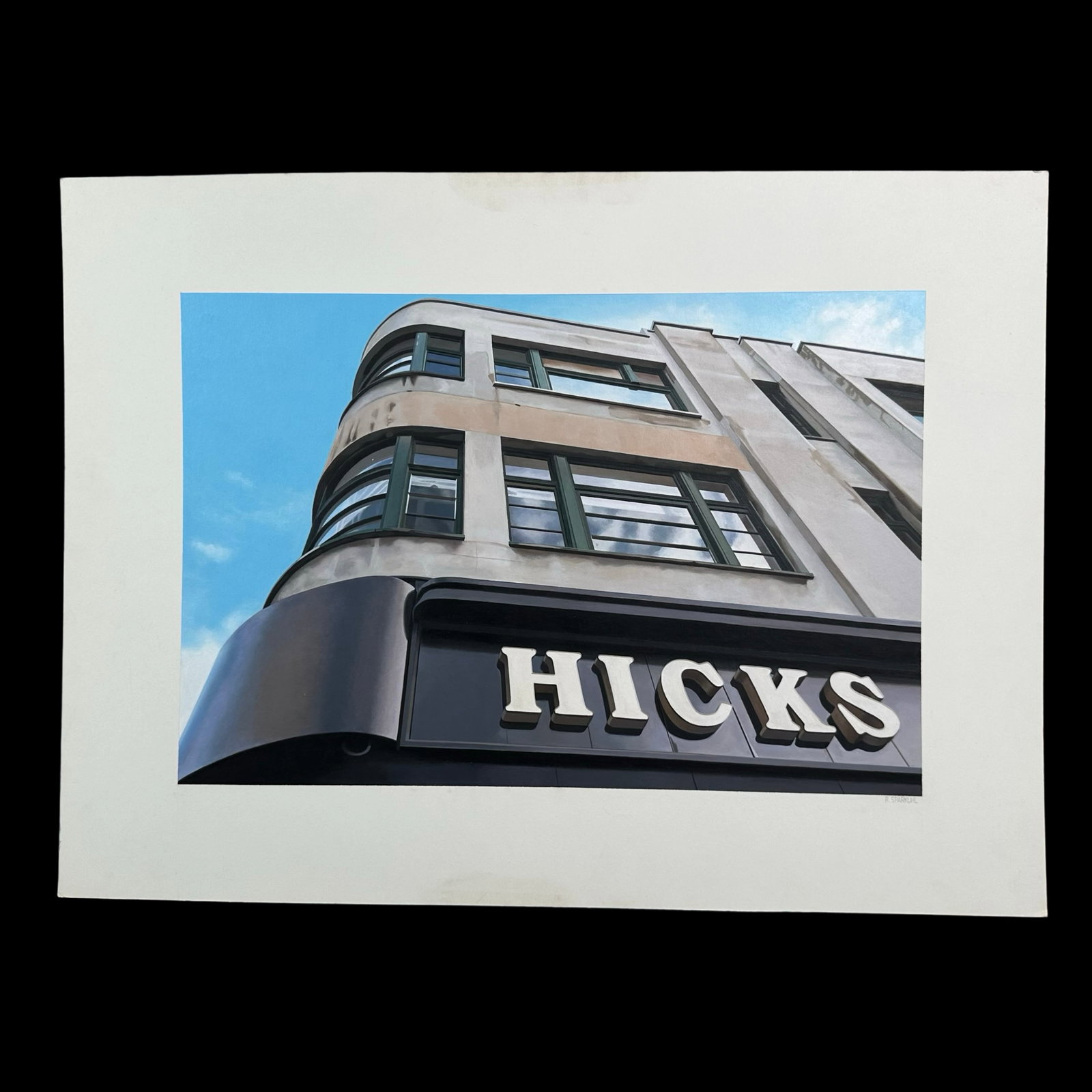 Rudy Sparkuhl, Untitled, "Hicks" Original: Rudy Sparkuhl, Untitled, "Hicks" original on artist board, signed lower right. Image: 12" x 19".