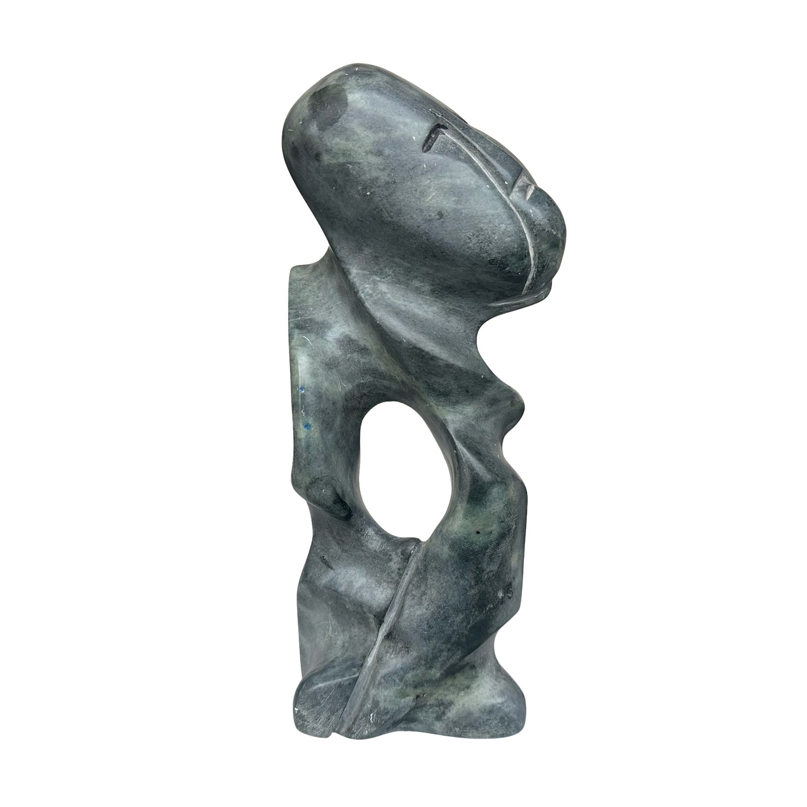 Authentic 1999 Inuit Stone Sculpture - “Loving Mother?? by Alex Alikashuak - Whale Cove - (1 of 7)