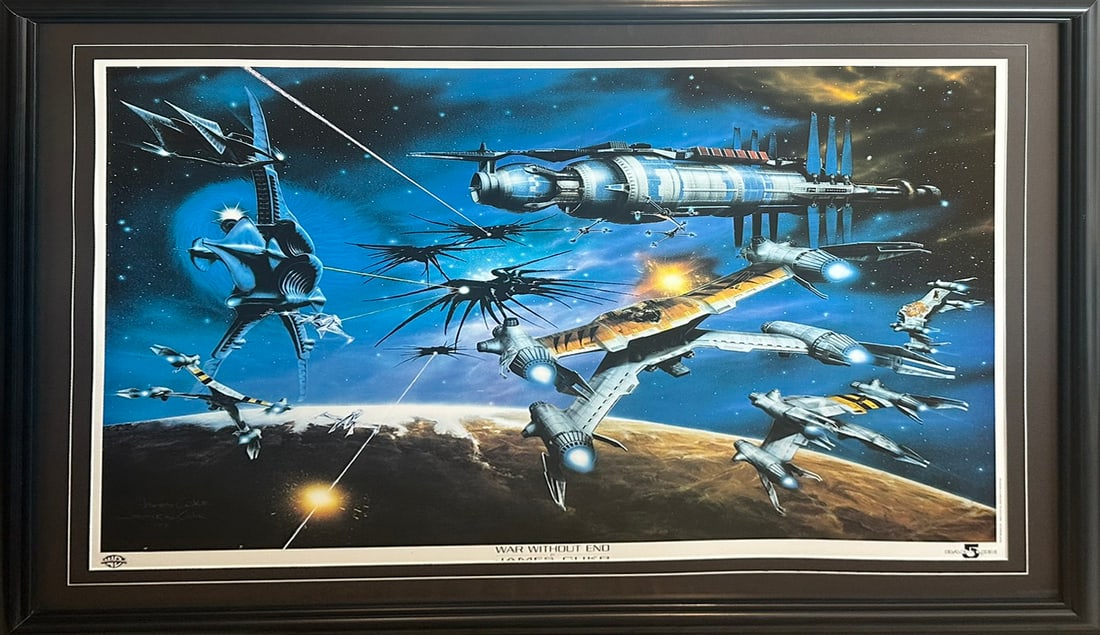 James Cukr (Babylon 5) - War Without End - Signed Limited Edition Sci-Fi Art Print #416/1950 (Hasson: A striking officially licensed science-fiction fine art print by acclaimed illustrator James Cukr, titled War Without End, created for the legendary Babylon 5 universe and issued as a premium limited