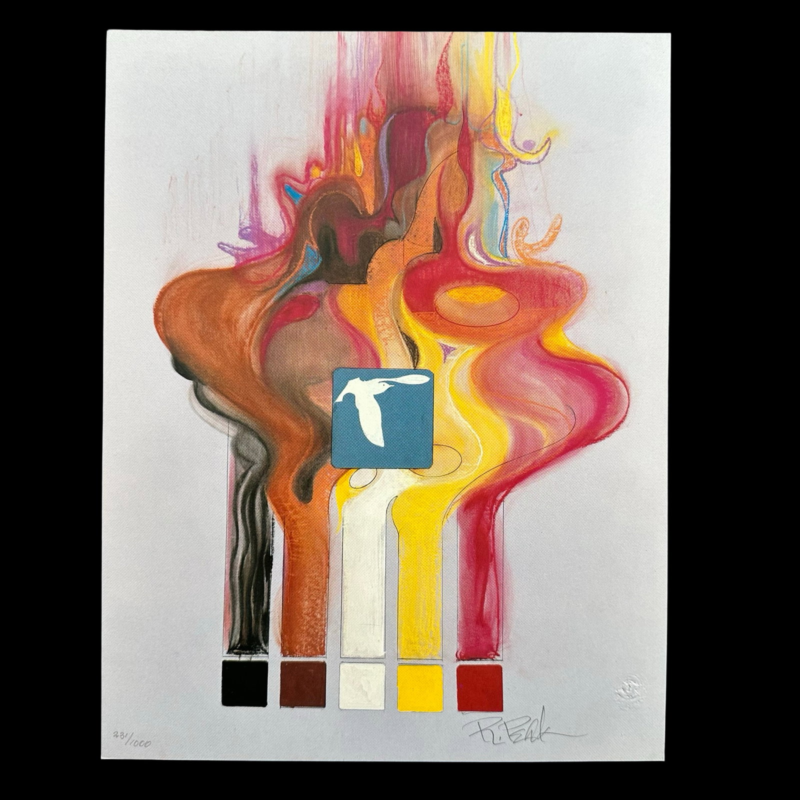 Robert Peak's "Torch of Peace" Limited Edition Print: Robert Peak's "Torch of Peace" limited edition print, signed lower right and numbered 231/1,000 lower left. From the World Federation of United Nations Associations collection. Included with certifica