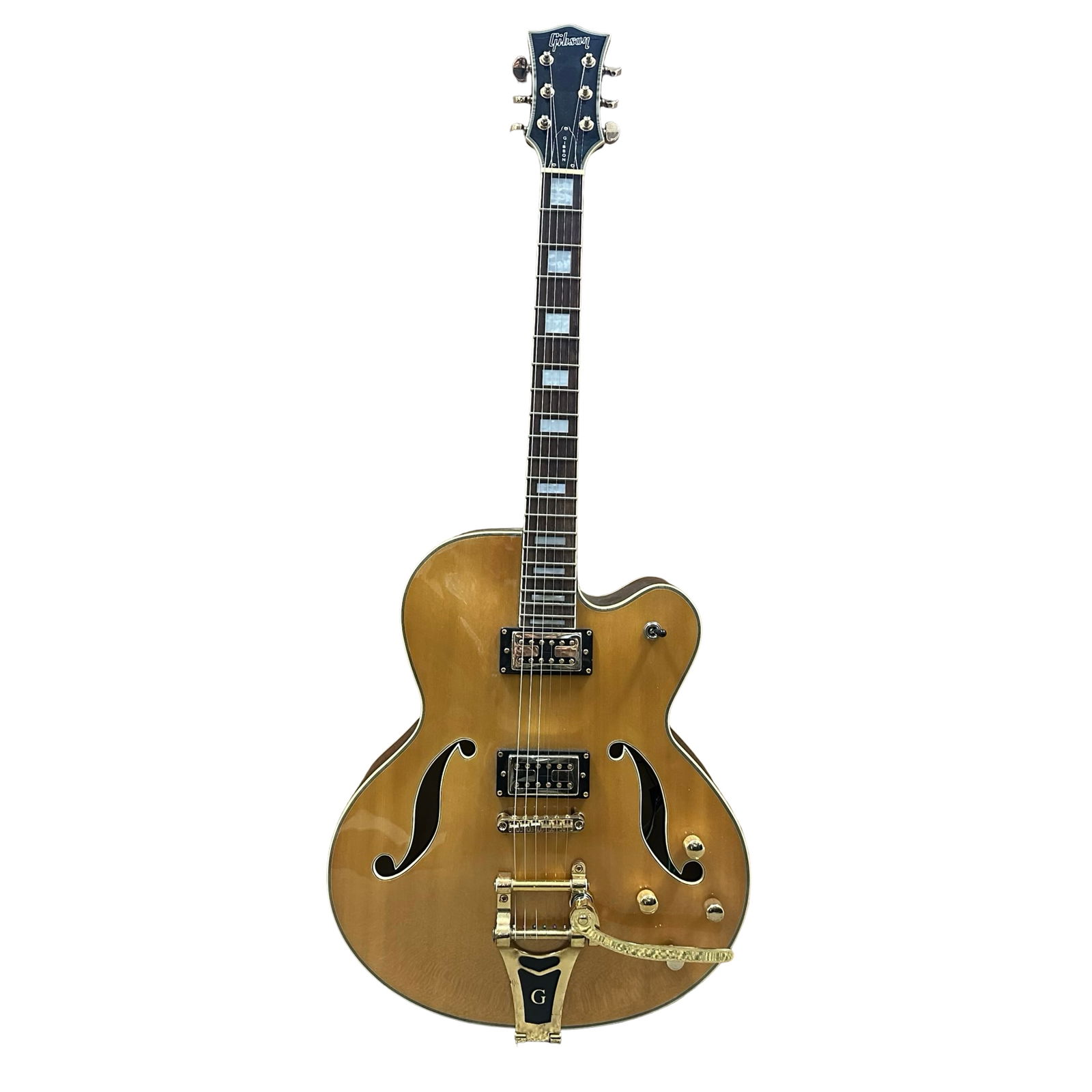 2000 Gibson ES-135 Natural Figured Maple Hollow Body Electric Guitar - USA - Bigsby Vibrato - Gold (1 of 8)