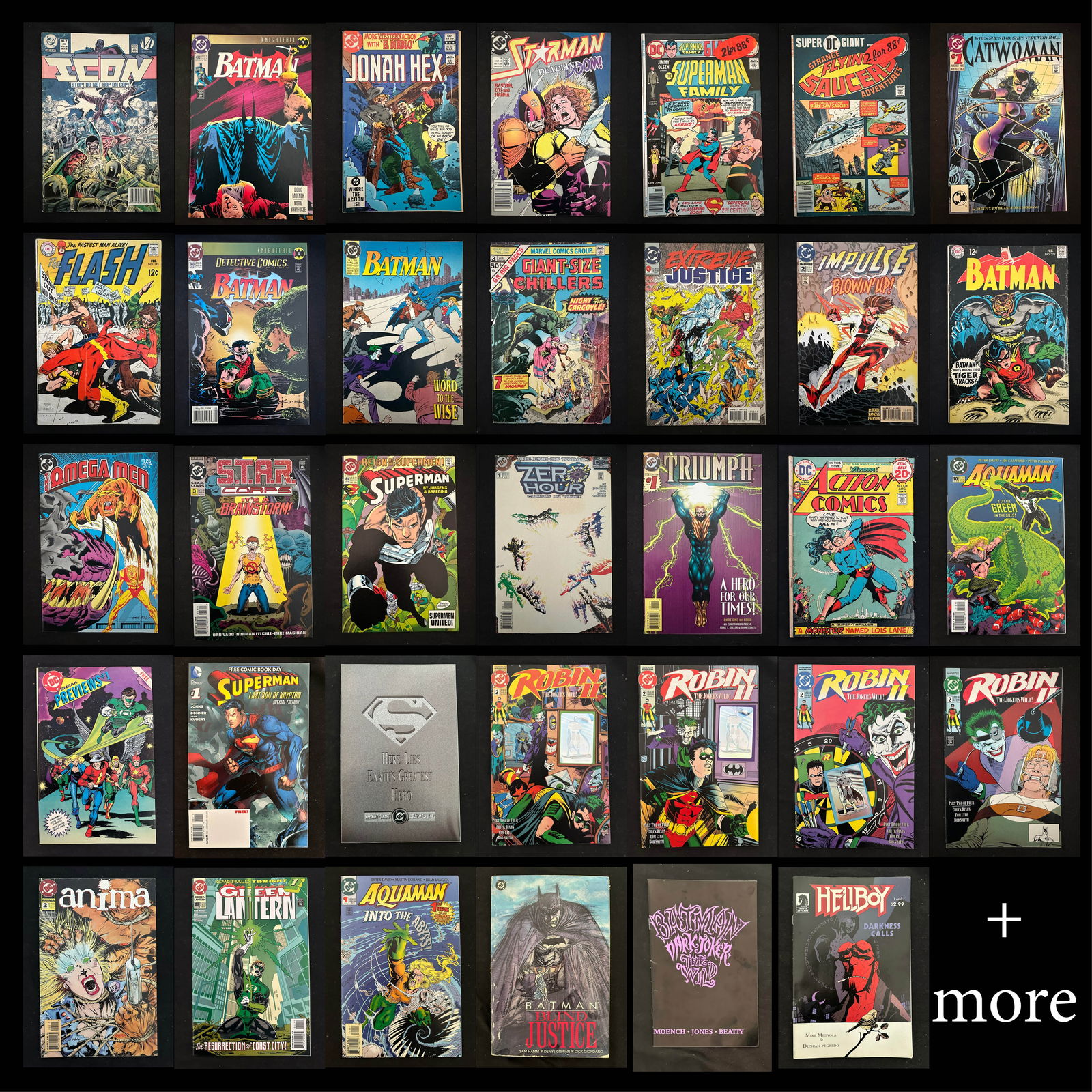 80-Book Vintage to Modern Comic Collection - DC, Valiant, Dark Horse, Comico - Batman #209, Flash (1 of 10)