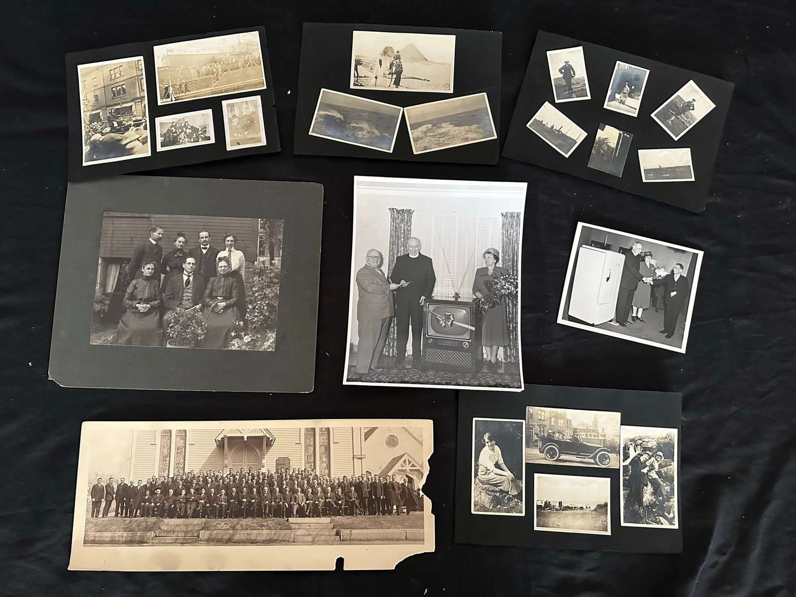 Vintage/Antique Photos of Various People/Groups: A grouping of various vintage and antique photographs of various people and groups. Includes school photos from 1929, the congregation of Park St. Methodist Church, 1938 Welland High School senior cla