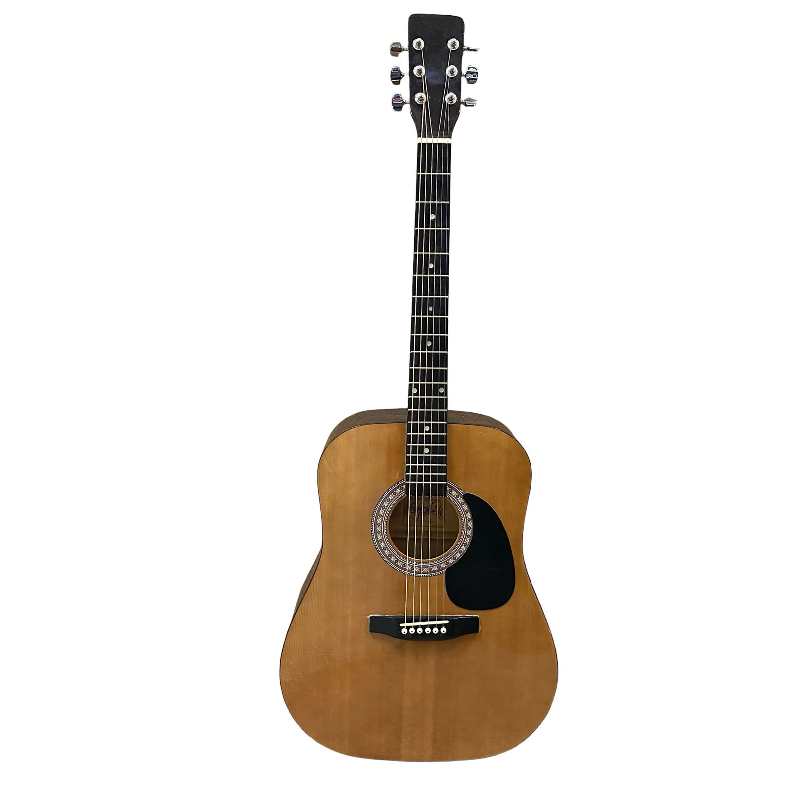 Esteban Full-Size Dreadnought Acoustic Guitar - Black Back - Natural Spruce Top - Steel String - (1 of 6)