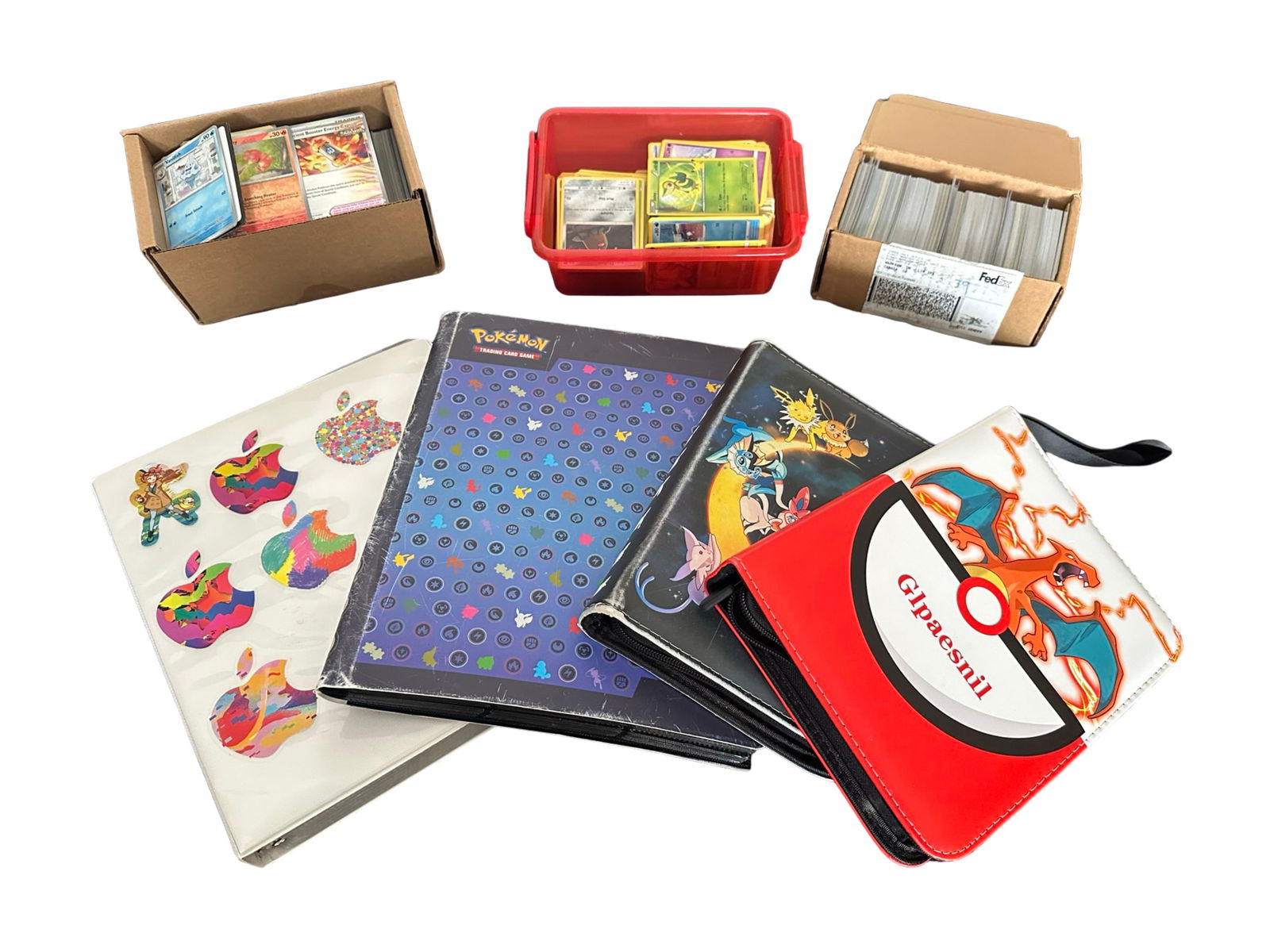 Extensive Multi-Era Pokemon Trading Card Collection - 1,000+ Cards with Binders, Modern Ultra Rares, (1 of 10)