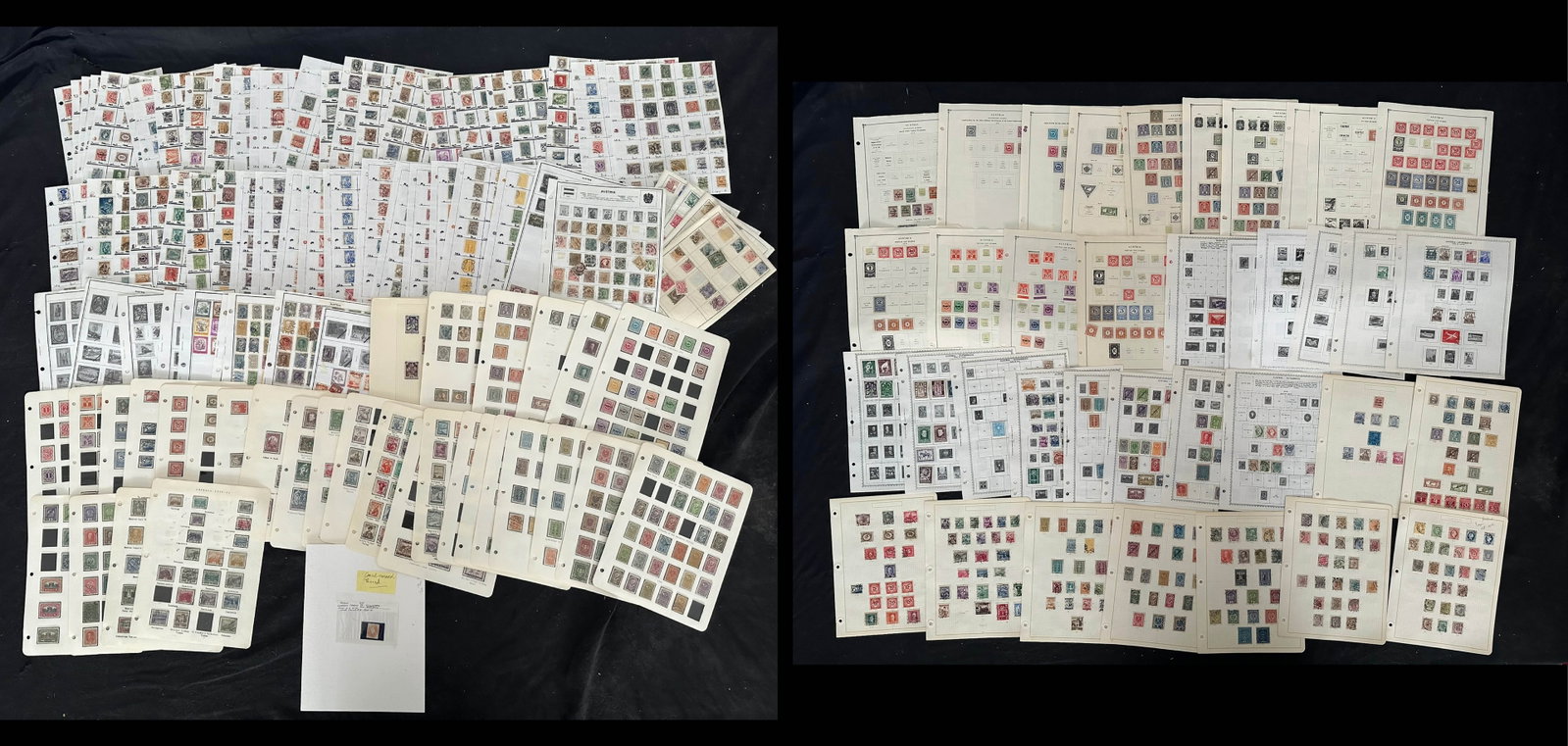 Austria 1867 - 1980 #27 / #1159, a mainly used accumulation on leaves, Scott value $817, expect (1 of 10)