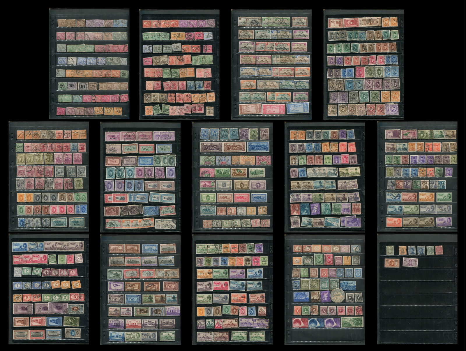 Egypt collection on stock sheets, 1879-1953, MH and used, a nice range of ealier material includes (1 of 10)
