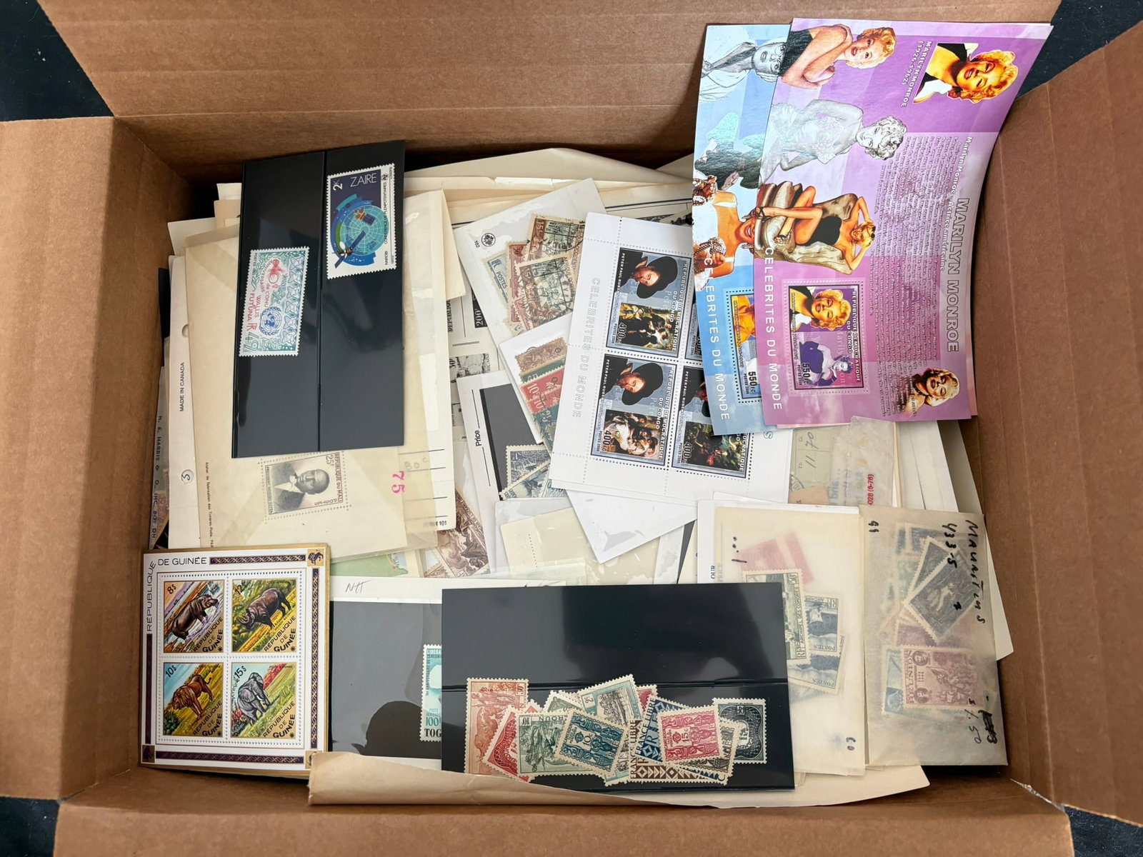 French Colonies 1901 - 1998, a MNH / MH and used accumulation on leaves and stocksheets contained in (1 of 5)