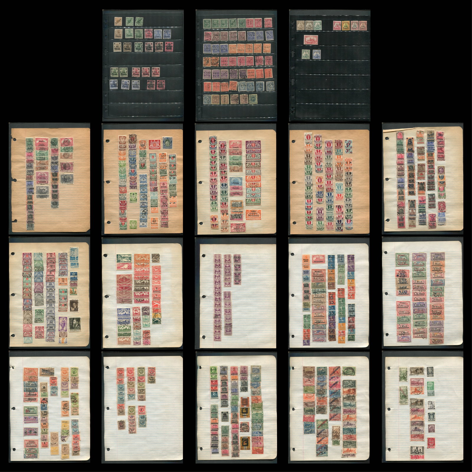 Germany - Occupation and Offices abroad, 1920 - 1939, includes Saar #1 /#128, Memel #1 / #99, Danzig (1 of 5)