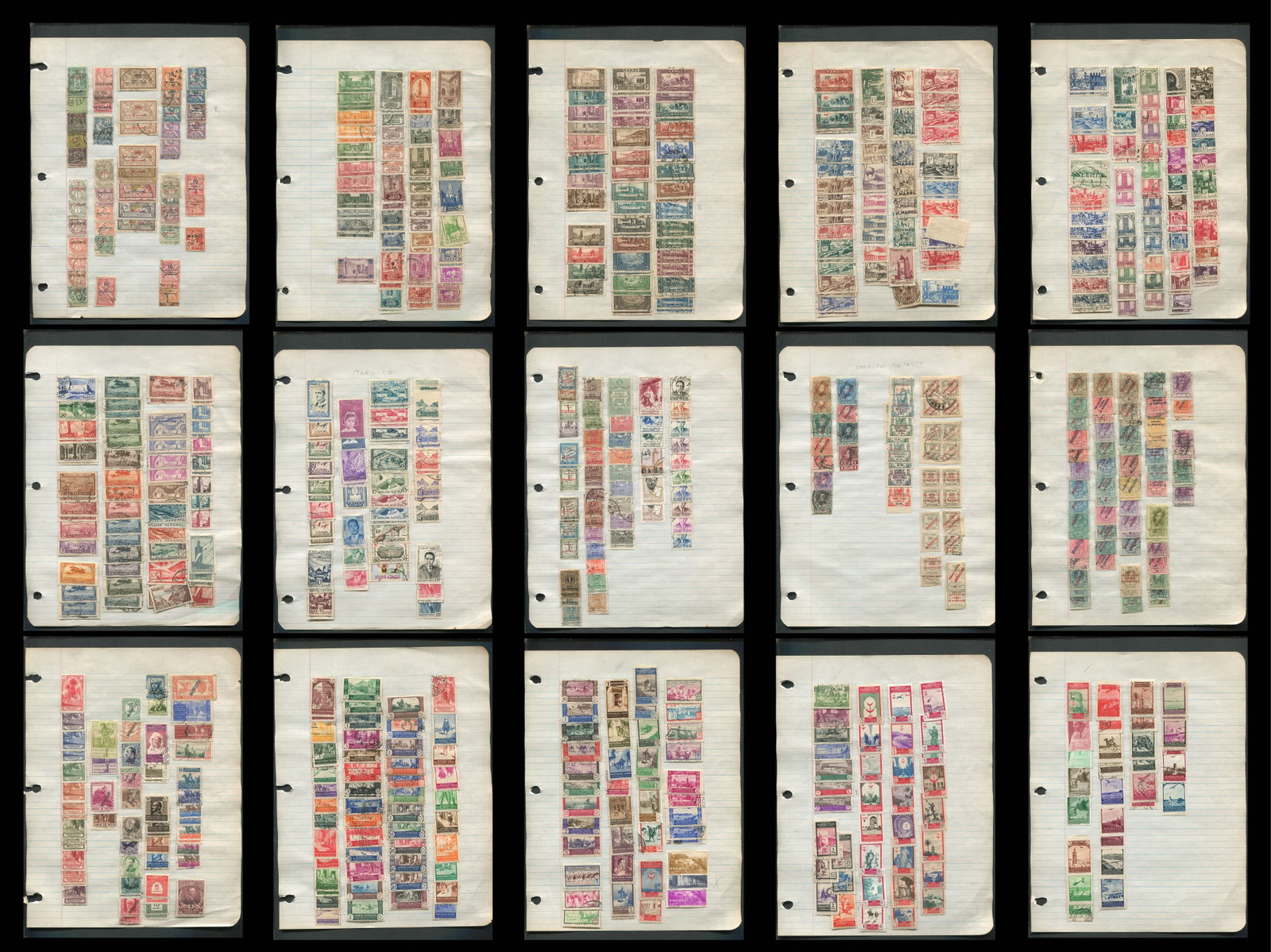 Morocco (French 1891 -1949 #1 /#240) (Spanish 1903 -1947 #1 / #263), a MH and used selection on (1 of 4)