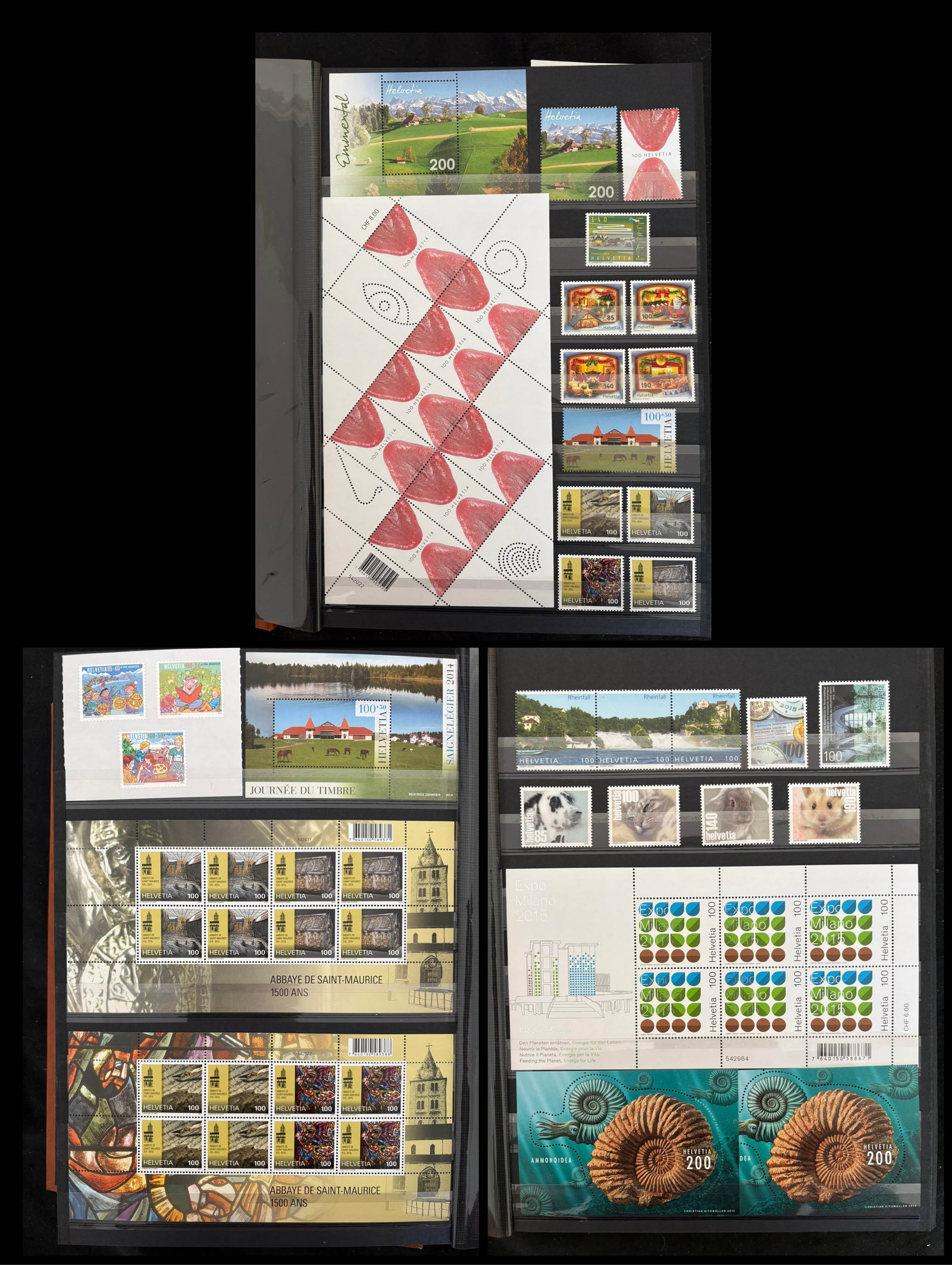 Switzerland 2014 - 2023 #1589 / # 1921, a MNH / MH and used collection in a well filled stockbook, (1 of 8)