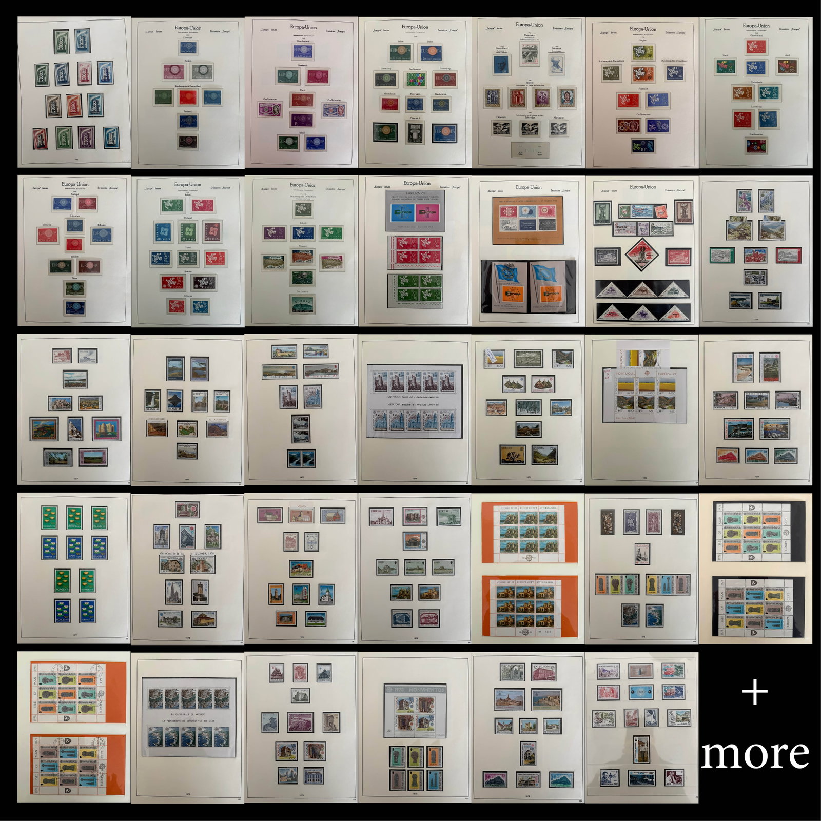 Topical - Europa 1956 - 1983, a MNH and MH collection on "Safe " pre-printed leaves with many sets (1 of 8)