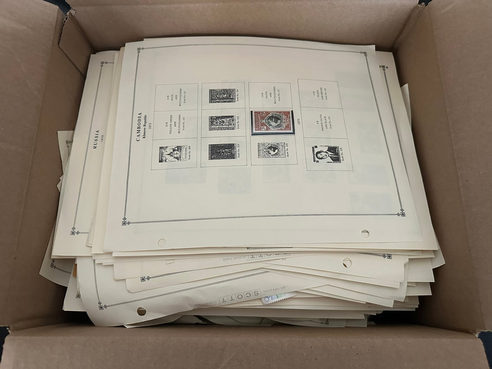 World wide A-Z 1890s to 1980s, a selection both MH and used stamps on leaves and stocksheets, with (1 of 10)
