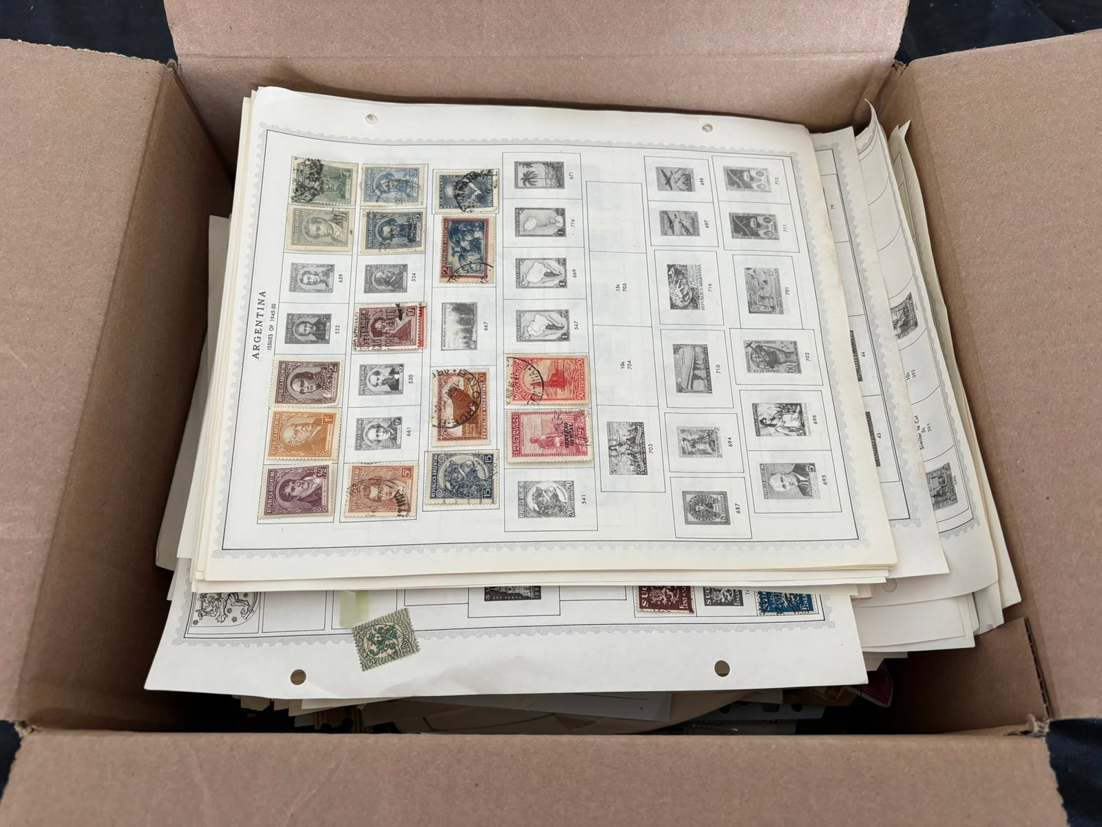 World wide A-Z 1860s to 1980s, a selection both MH and used stamps on leaves and stocksheets, with (1 of 10)