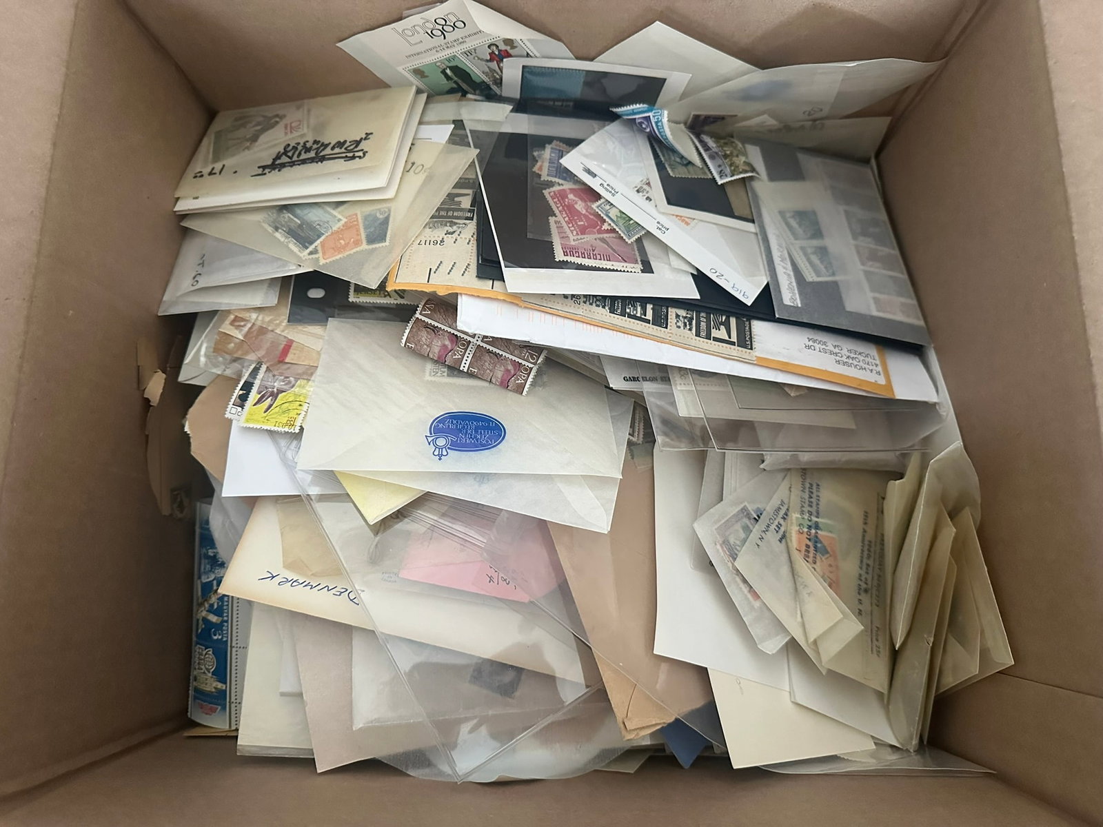 A worldwide MNH / MH and used accumulation 1960s to 1990s in glassines packets, 102 cards, and (1 of 10)