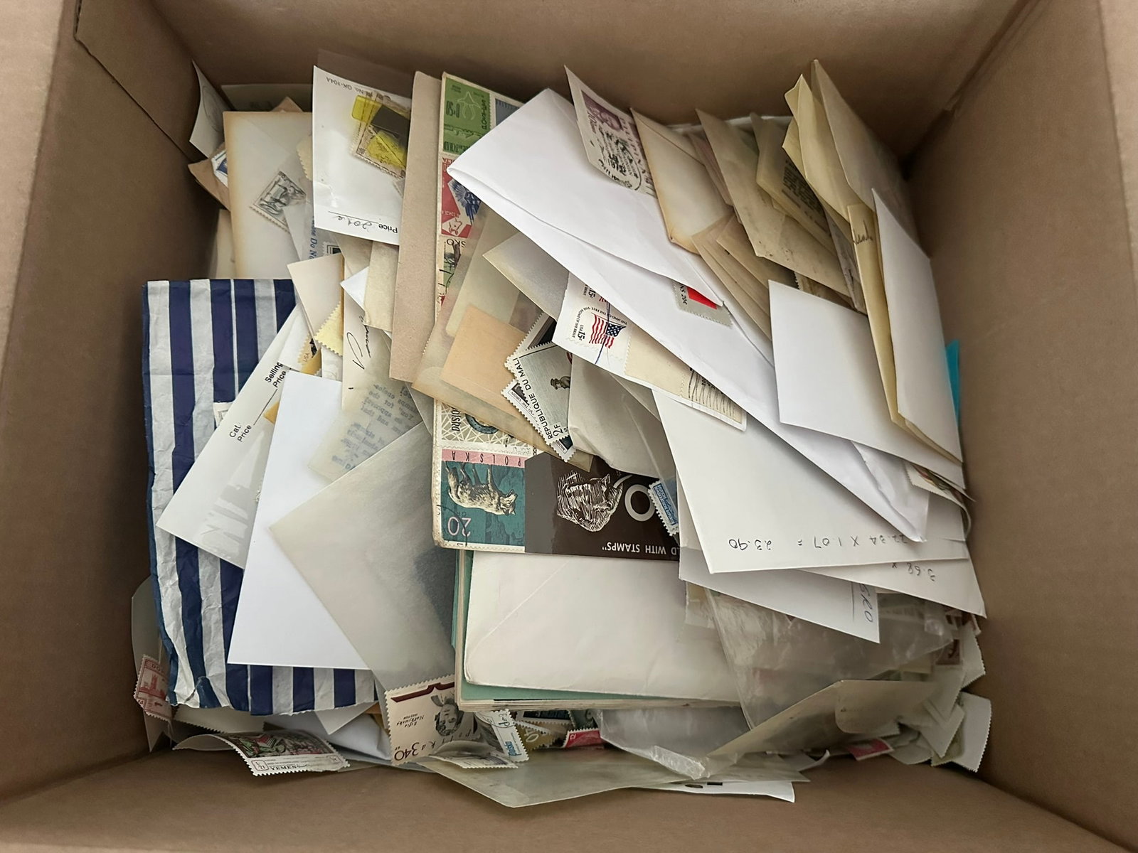 A worldwide MNH / MH and used accumulation 1960s to 1990s in glassines packets, 102 cards, and (1 of 10)