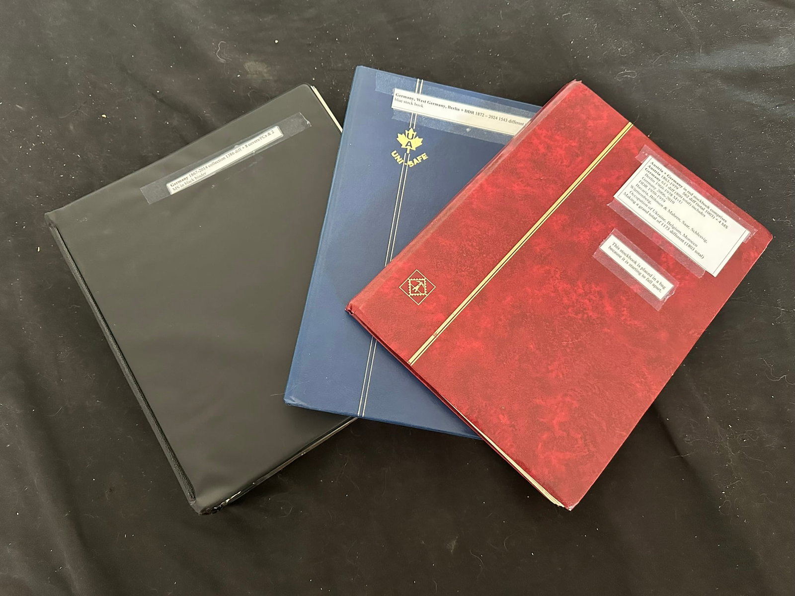 Germany 1867 -2014 and Austria / Germany 1863 to 1979, a mainly used accumulation in three well: Germany 1867 -2014 and Austria / Germany 1863 to 1979, a mainly used accumulation in three well filled stockbooks, with some late MH, with over 6000 stamps, includes Bavaria, Wurtemberg, DDR, Occupati