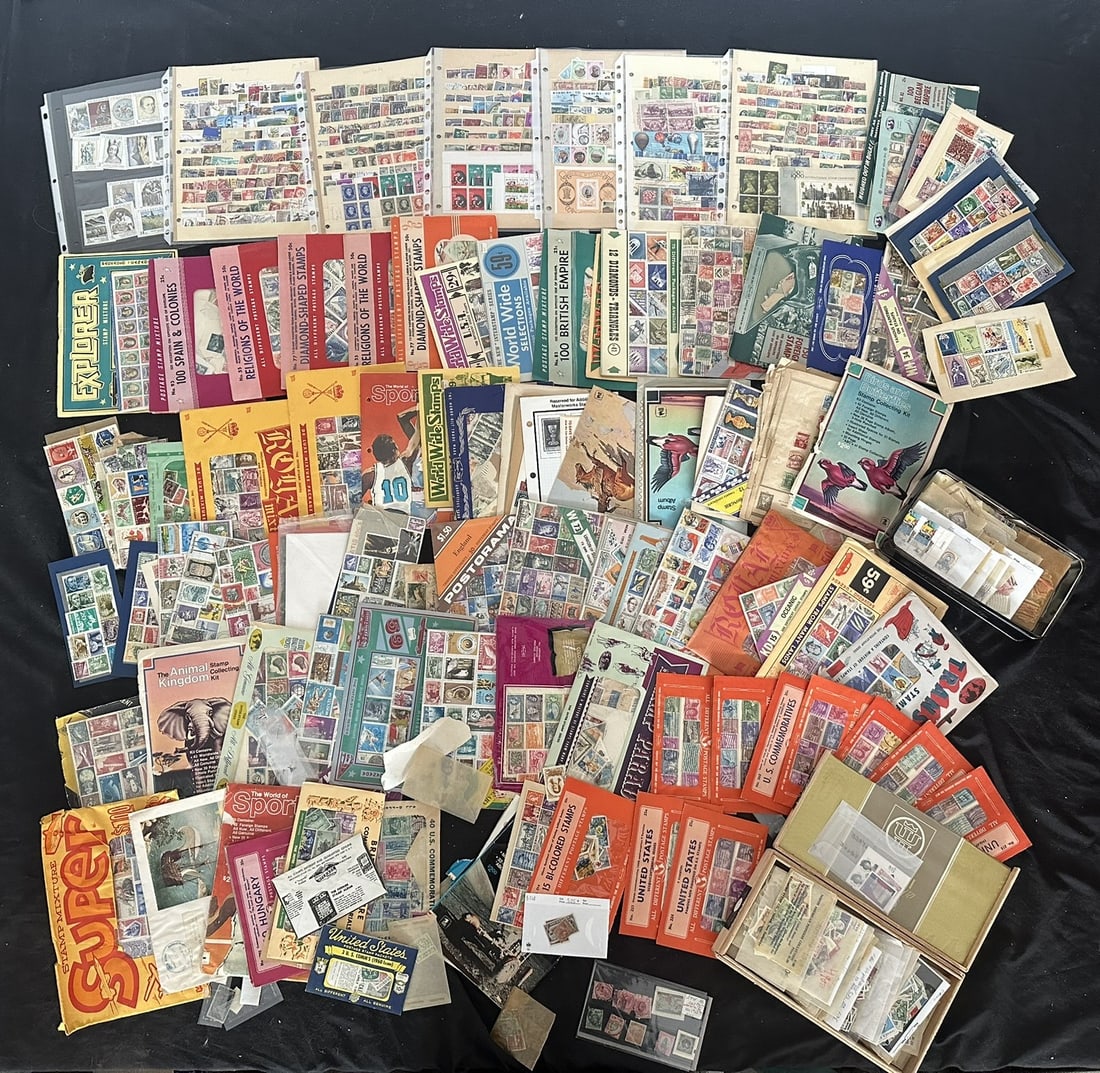 A box of collection ends many thousands, noted Great Britain, United States, German, British (1 of 9)