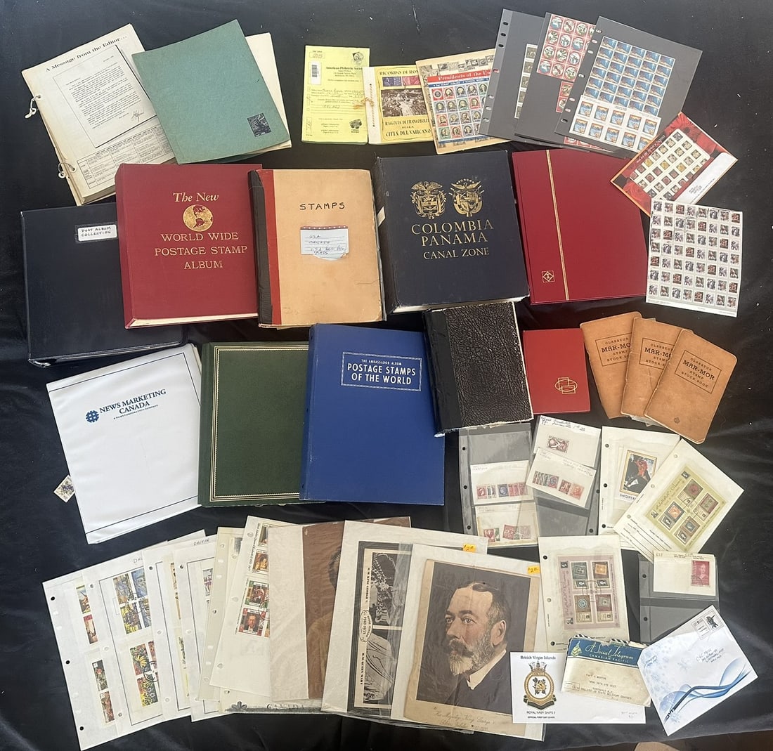 Worldwide accumulation of MH and used, 1910 to 1980s, in 15 albums and binders, of various sizes (1 of 6)