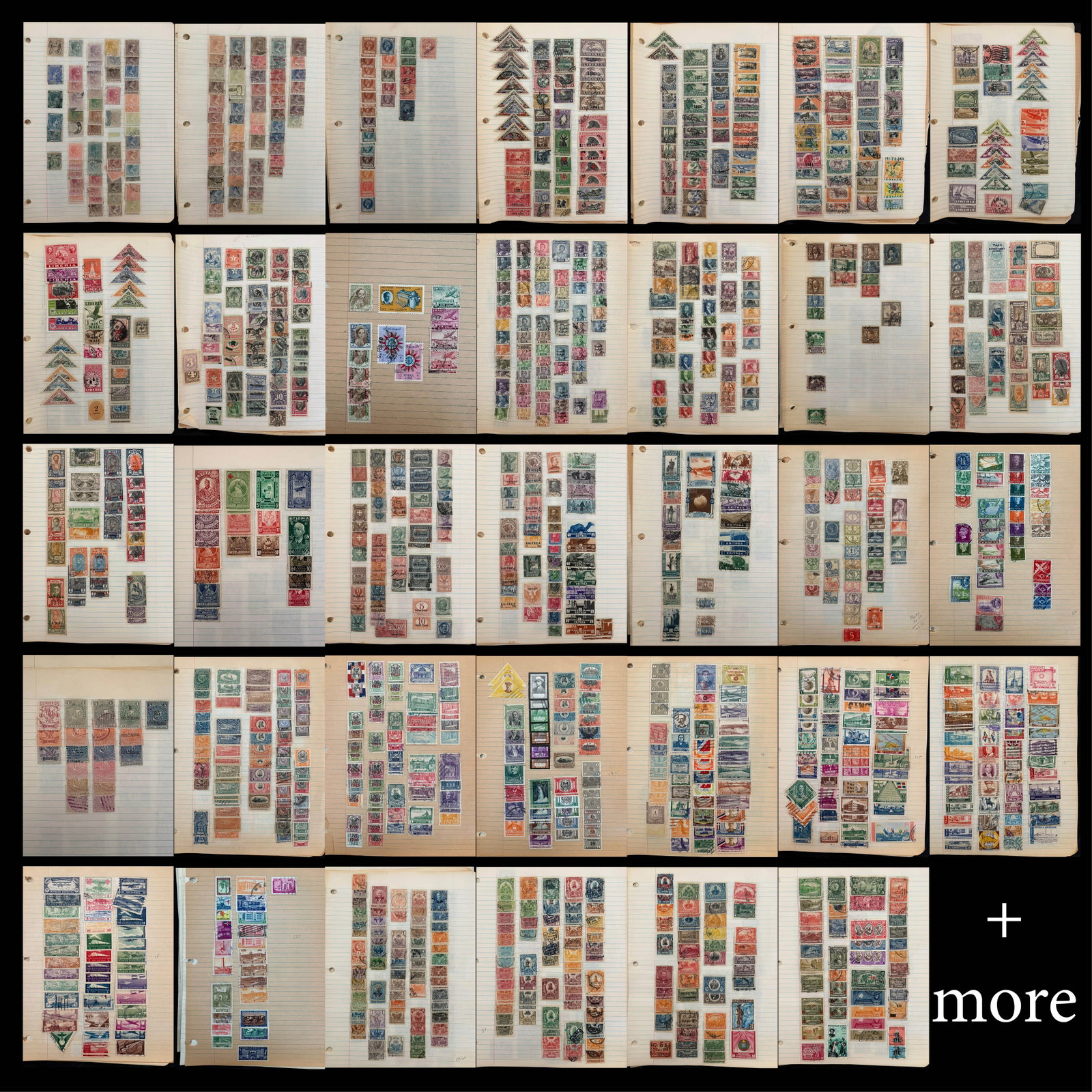 World 1866 - 1955, a MH and used selection on owners homemade pages, includes Haiti 1881 -1950. (1 of 10)
