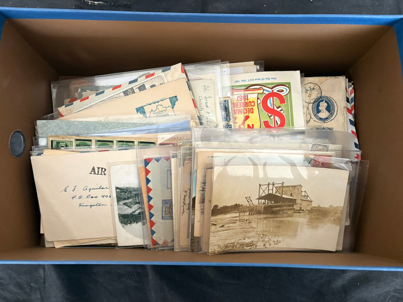 A Worldwide selection of approximately 180, covers and postacards 1820s to 1960s, which includes (1 of 5)