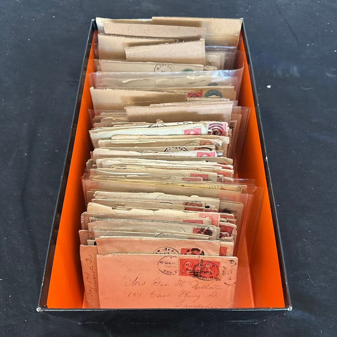 USA Postal History Collection 1835-1900, 382 covers, est Cat. $1600.00 (1 of 10)