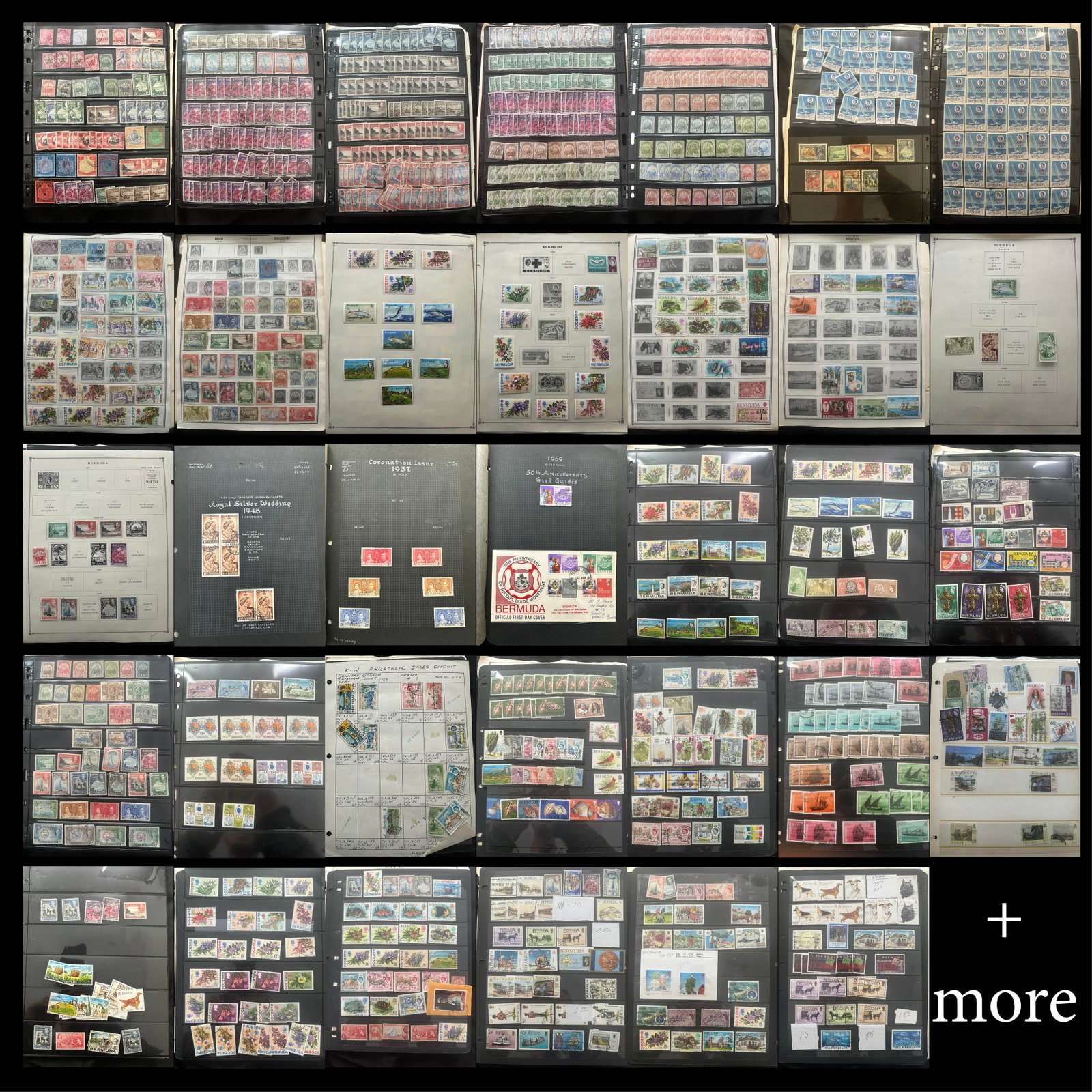 Bermuda mint and used collection, 1865-2002, est. Cat. $2100.00 (1 of 9)