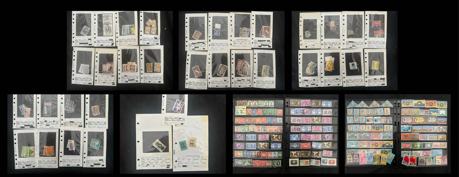 Kuwait 1923 - 1974 #3 / #617, a MNH / MH selection on stocksheets and packets, Scott value $607.95, (1 of 8)