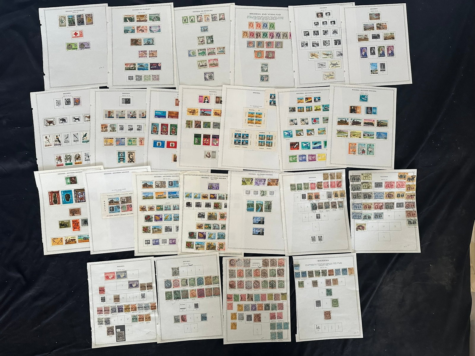 Rhodesia 1890 - 1978, #1 / 413, a mainly used collection with some MH in the latter years, includes (1 of 6)