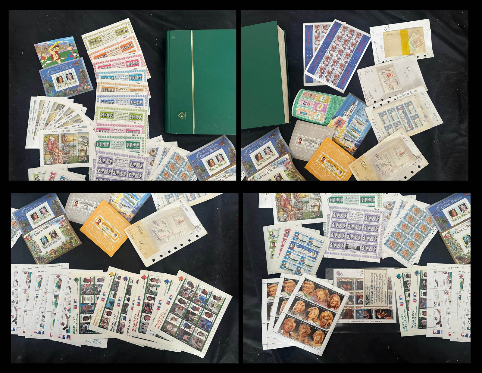 St Vincent 1883 -1983, a MNH / Mh and used accumulation on 102 cards neatly identified in a (1 of 1)