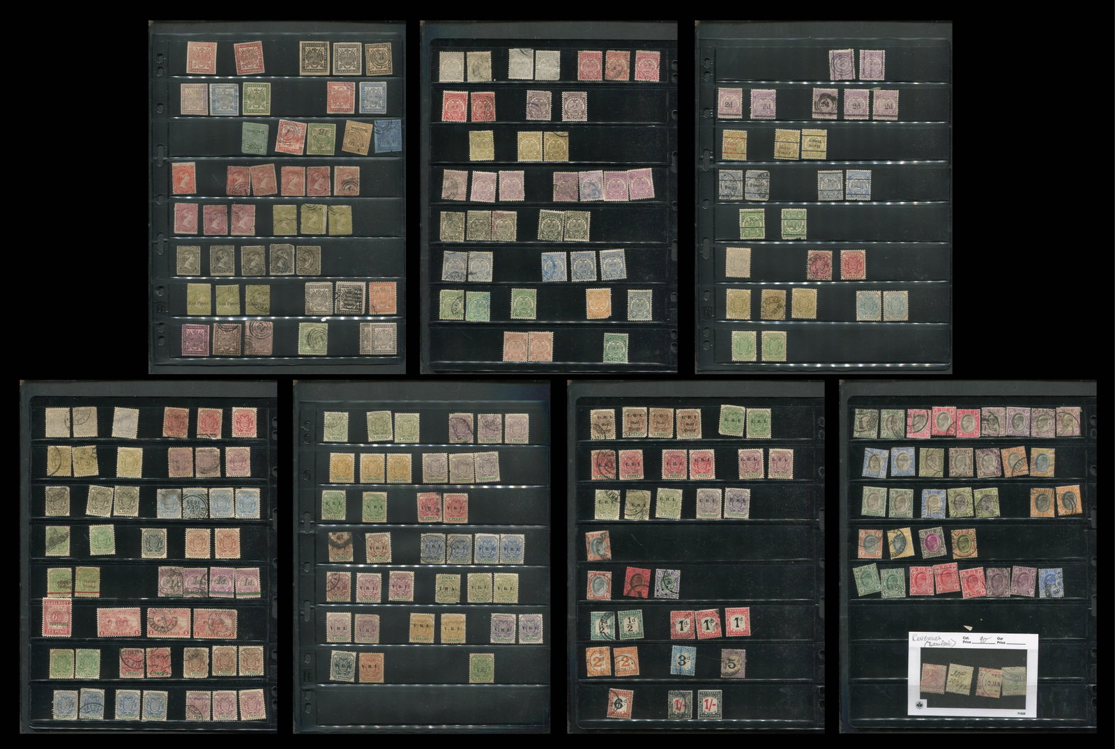 Transvaal, 1870-1909, mint and used collection on stock sheets, est Cat $2030.00 (1 of 8)