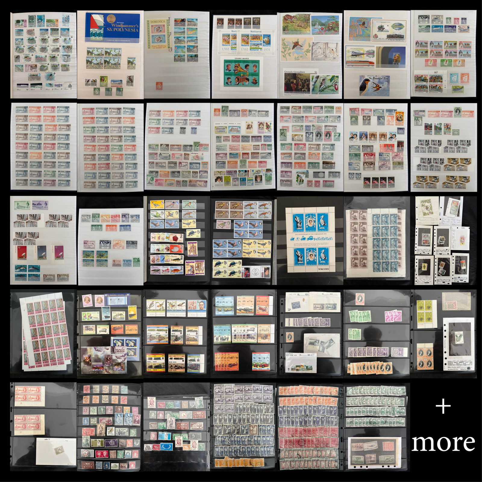 British Commonwealth 1885 to 1990's a MNH /MH and used accumulation on leaves and looses packets: British Commonwealth 1885 to 1990's a MNH /MH and used accumulation on leaves and looses packets, covers most countries Scott value $1066.06, expect duplication, appears f-vf