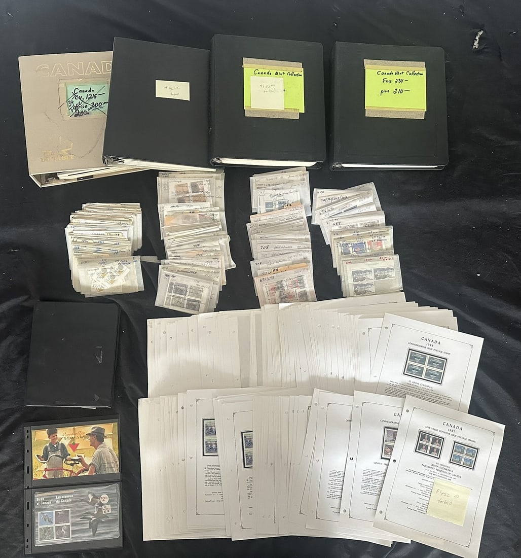 Canada Face accumulation, est. Face value. Cdn. $1253.00, USD $877.00 (1 of 8)