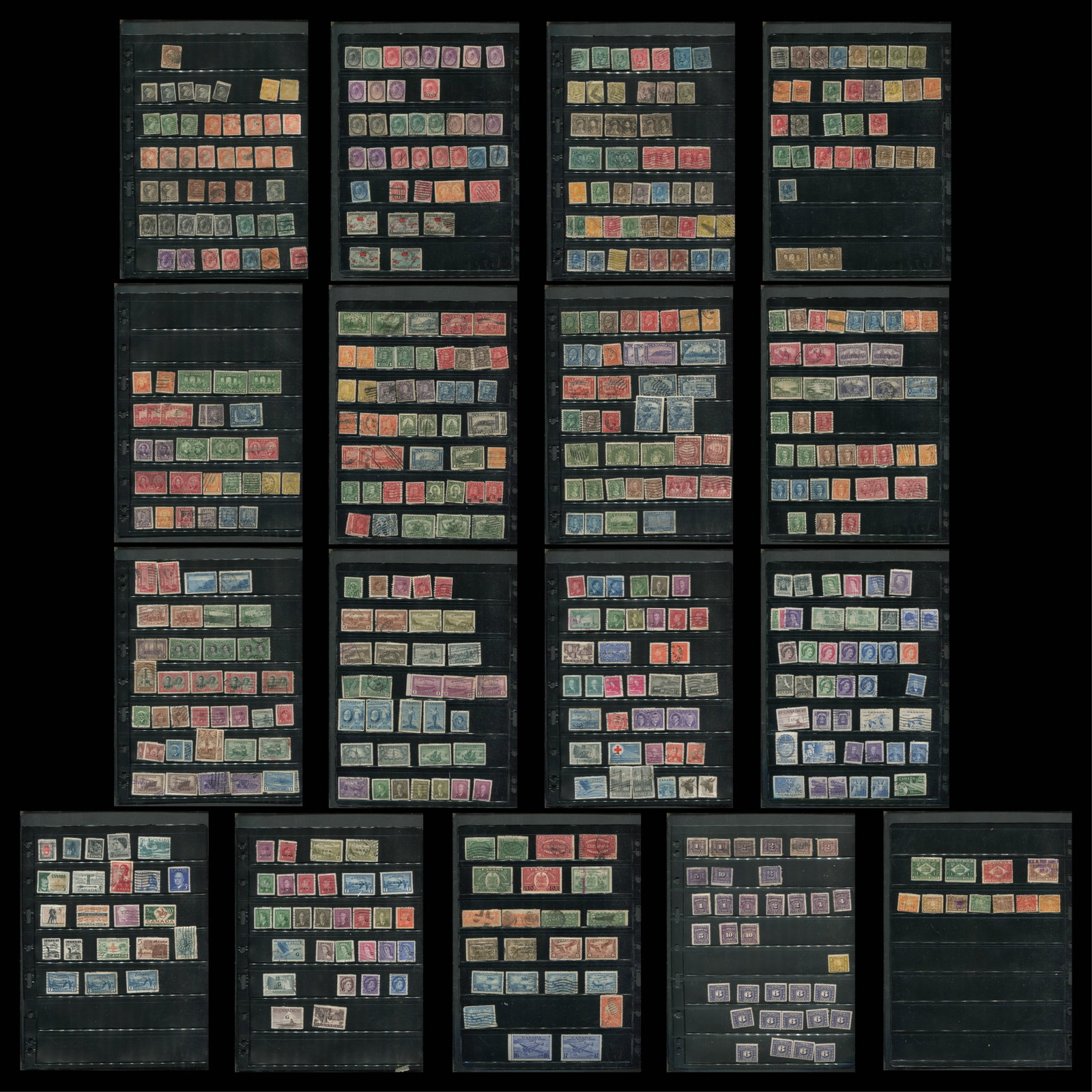 Canada collection 1868-1961 mainly used, some MH, mixed condition, , est. Cat $1700.00 (1 of 5)
