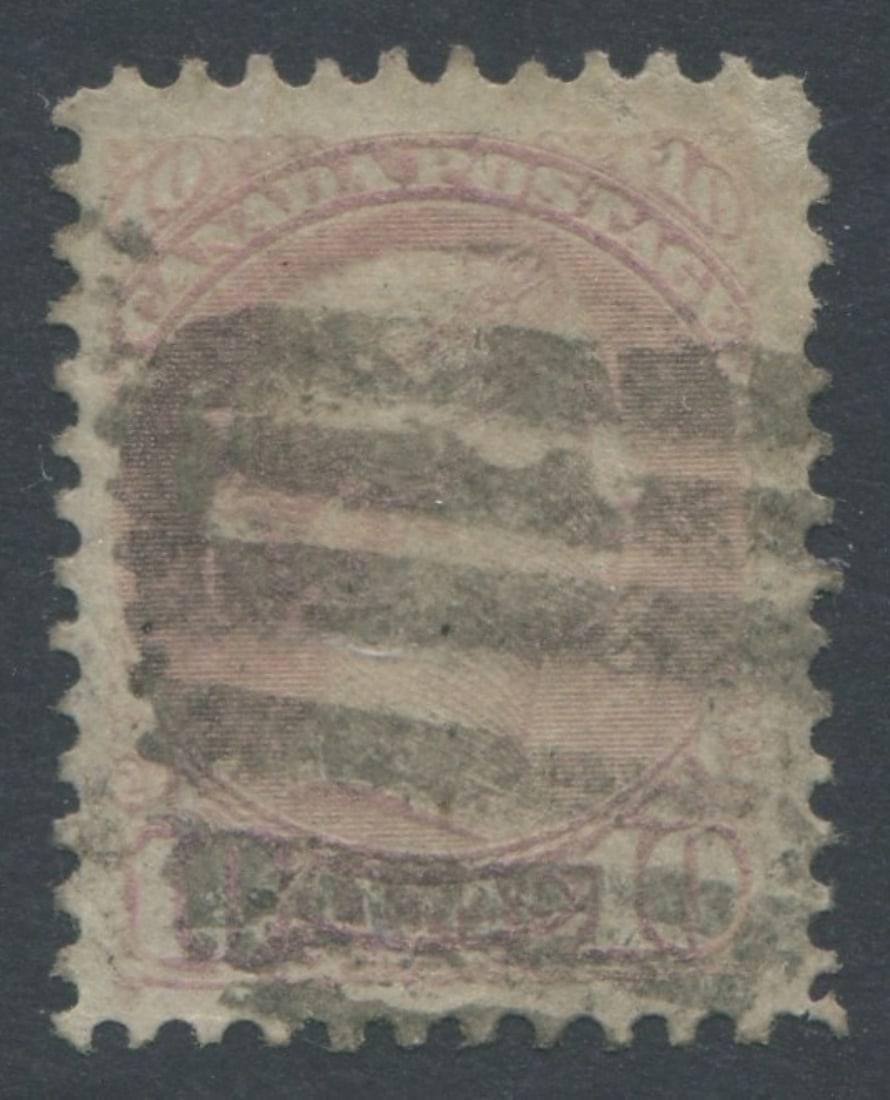 Canada 1870 #40e 10c pale milky rose, used Unitrade value $900 CND, ($635 USD), appears f-vf (1 of 1)