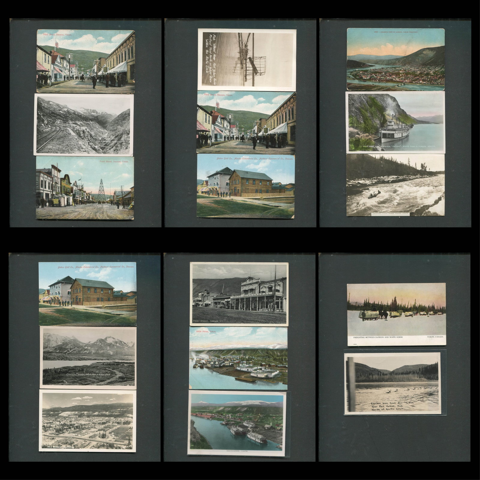 Canada - Yukon early 1900's a group of seventeen picture postcards depicting various scenes and (1 of 7)